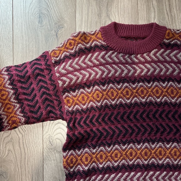 Vintage striped knitted crewneck - Picture 2 of 2